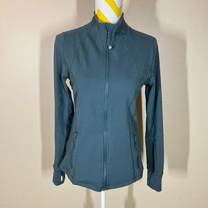 90 Degree By Reflex Activewear Full Zip Jacket Teal M